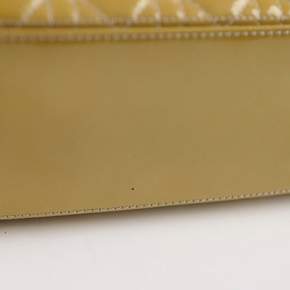 Dior Lady Dior Medium Patent Yellow/Gold