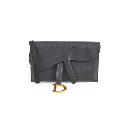 Christian Dior Saddle Belt Bag Black