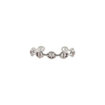 Hermes Sterling Silver Chaine D'ancre Bracelet LG