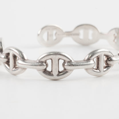 Hermes Sterling Silver Chaine D'ancre Bracelet LG