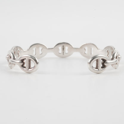 Hermes Sterling Silver Chaine D'ancre Bracelet LG