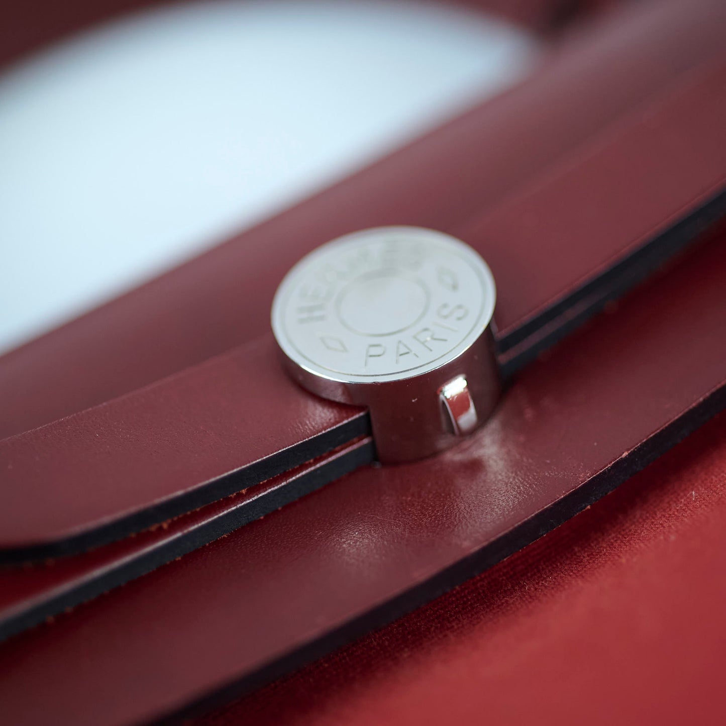 Hermes Herbag Zip 31 Rouge H - T Stamp