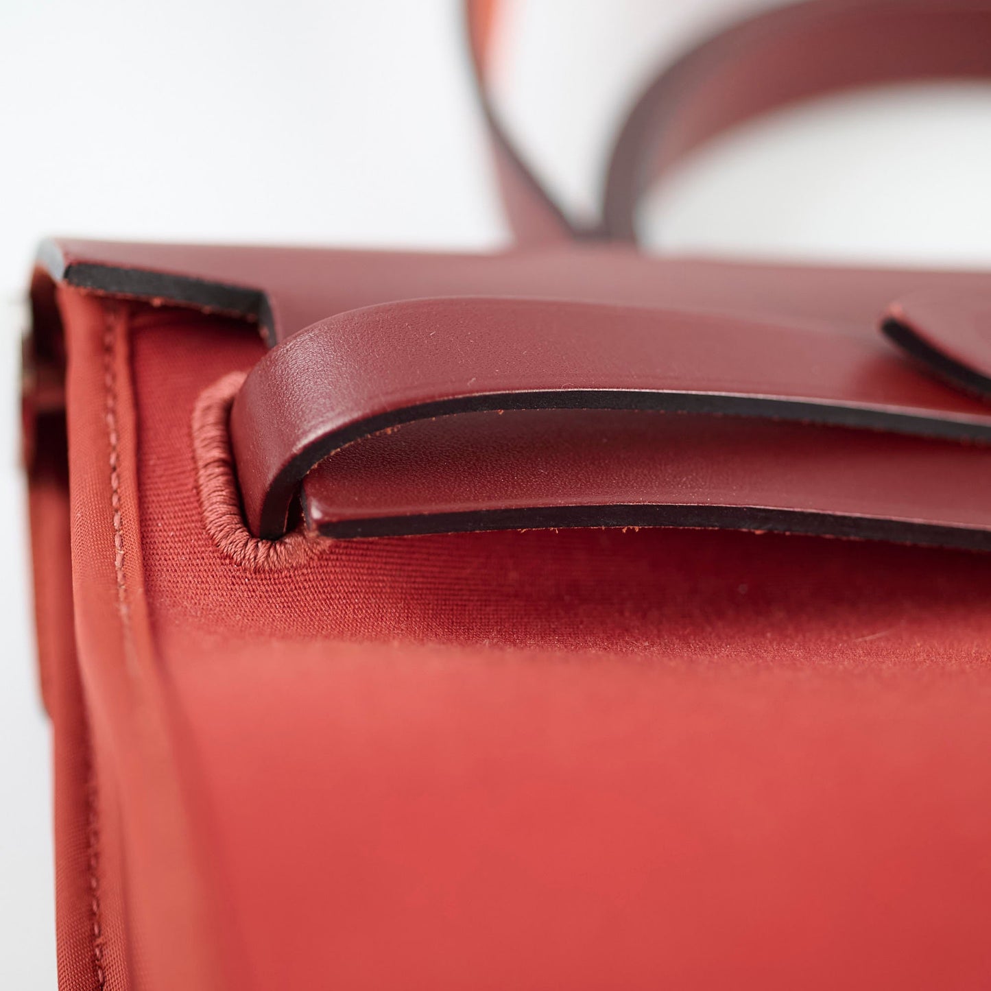 Hermes Herbag Zip 31 Rouge H - T Stamp