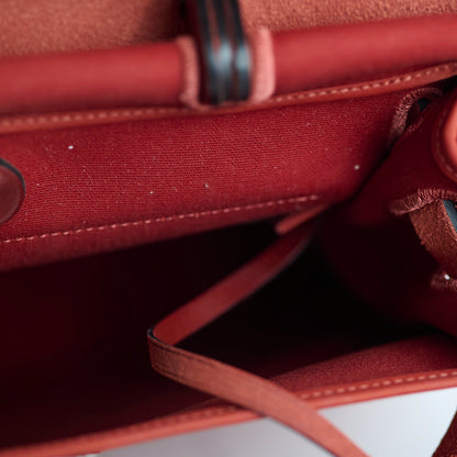 Hermes Herbag Zip 31 Rouge H - T Stamp