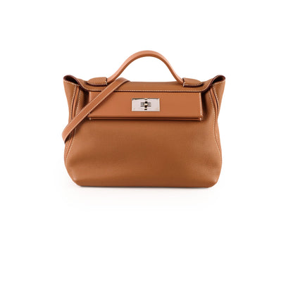 Hermes 24 24 29 Gold Palladium HW Y stamp