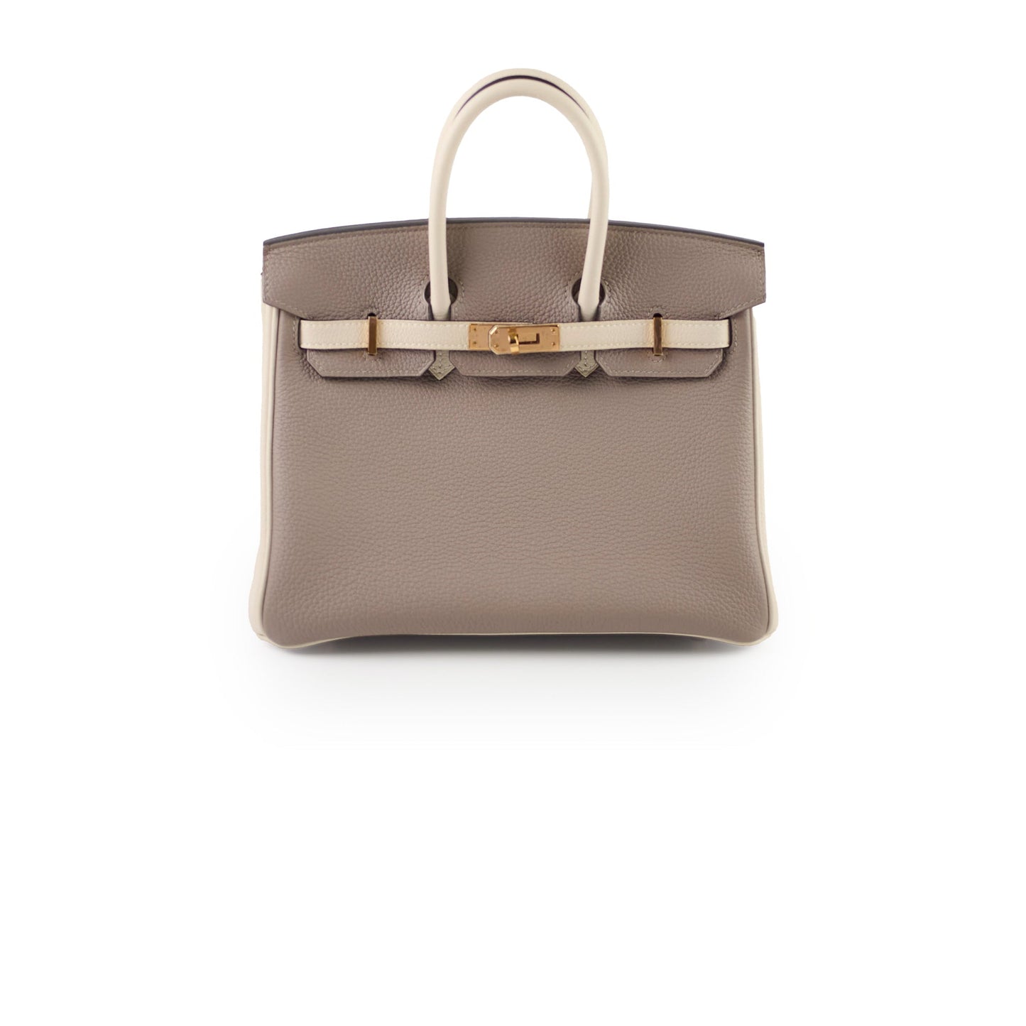 Hermes Birkin 25 Gris Asphalt/ Craie Togo RGHW HSS Special Order Z Stamp