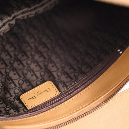 Christian Dior Croissant Shoulder Bag in Tan