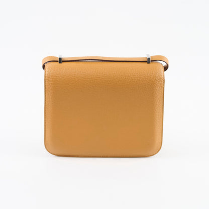 Hermes Mini Constance 18 Cherve Caramel K Stamp 2025