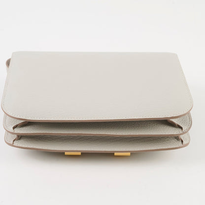 Hermes Mini Constance 18 Gris Perle K Stamp