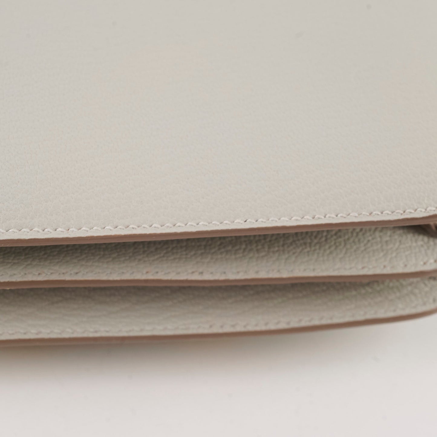 Hermes Mini Constance 18 Gris Perle K Stamp