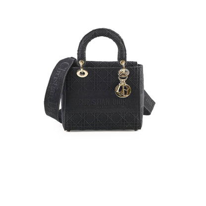 Christian Dior Lady Dior Small Black Fabric - 2020