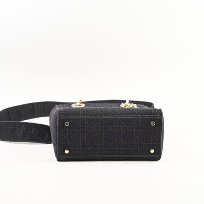 Christian Dior Lady Dior Small Black Fabric - 2020