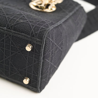 Christian Dior Lady Dior Small Black Fabric - 2020