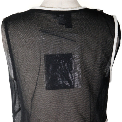 CHANEL Tank top P30617V13551 cotton black 07P No sleeve Women 40