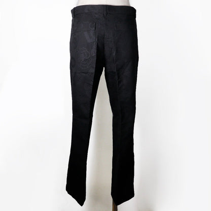 CHANEL Pants P28697V18473 cotton black 06P icon Women 36