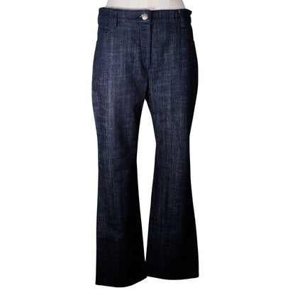 CHANEL Denim pants P25298V16033 cotton Indigo 05C Wappen Women 42