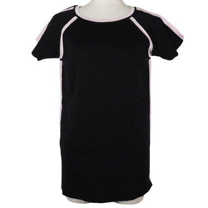 CHANEL Short sleeve shirt P21361V01278 cotton Black / pink Summer knit Sports line Women 44