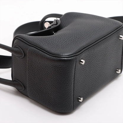 Hermes Mini Lindy Clemence Noir Black - W stamp