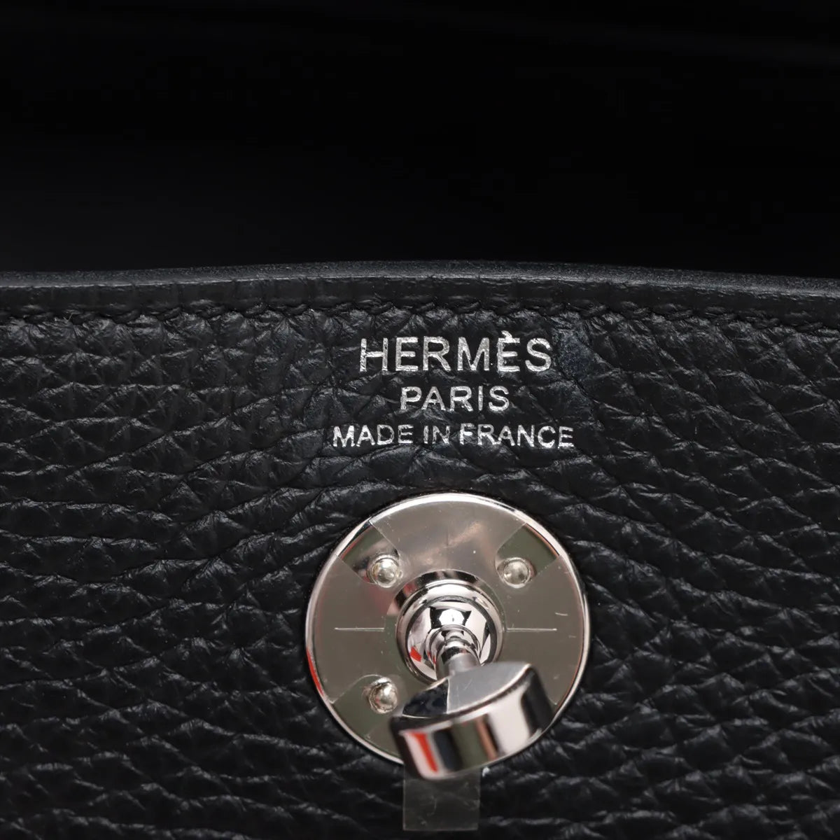 Hermes Mini Lindy Clemence Noir Black - W stamp