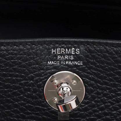 Hermes Mini Lindy Clemence Noir Black - W stamp
