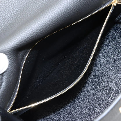 Hermes Kelly 28 Noir Togo GHW C Stamp Black