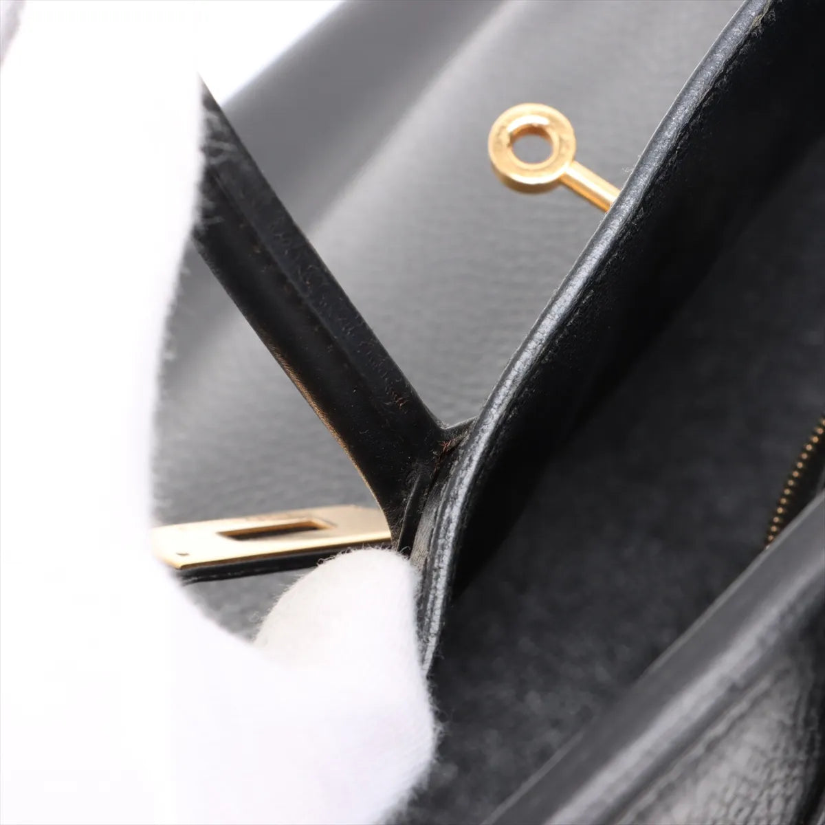 Hermes Birkin 35 GHW Noir Black Square B Stamp