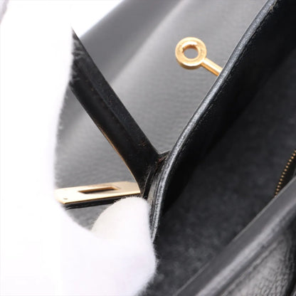 Hermes Birkin 35 GHW Noir Black Square B Stamp