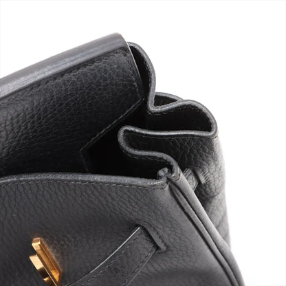 Hermes Birkin 35 GHW Noir Black Square B Stamp
