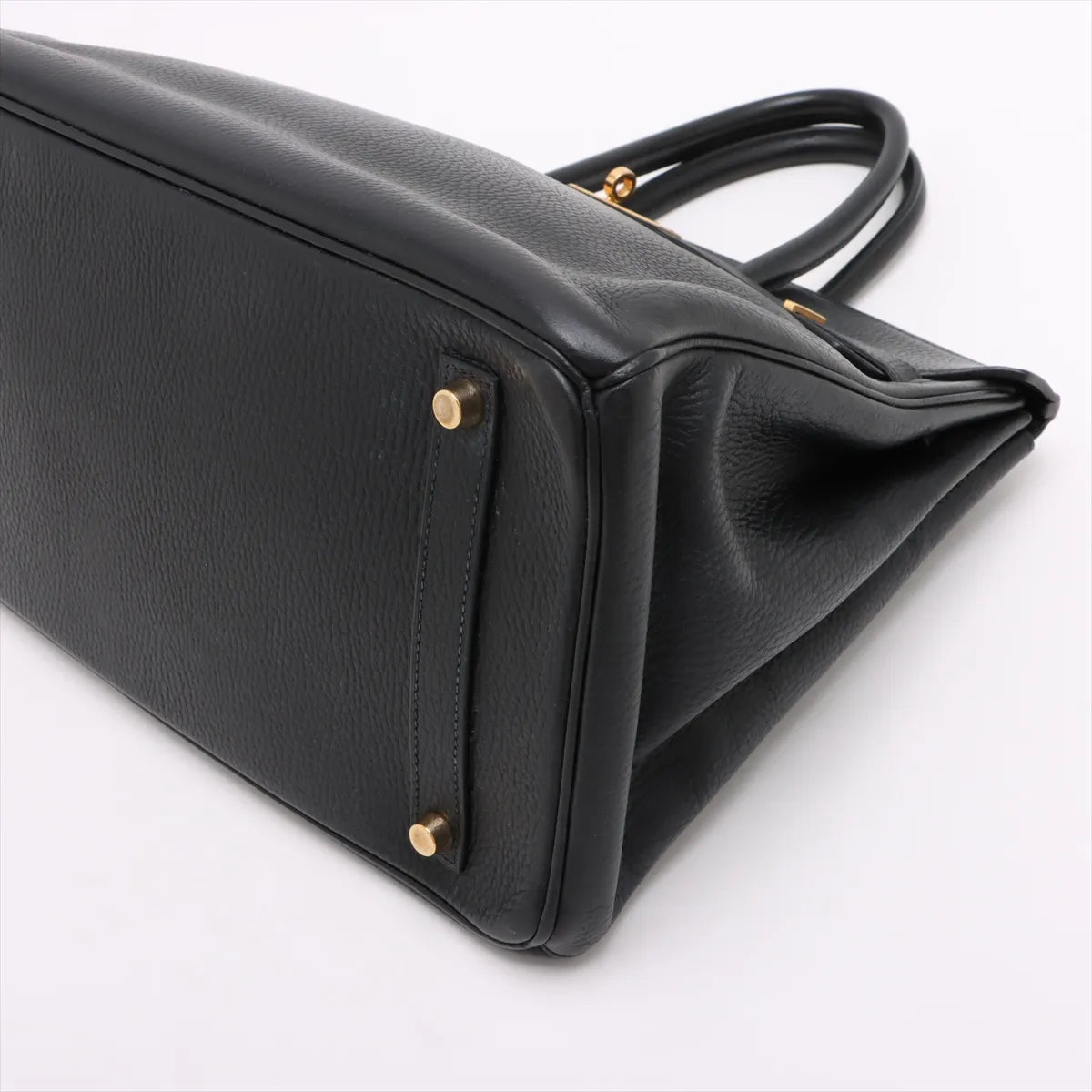 Hermes Birkin 35 GHW Noir Black Square B Stamp