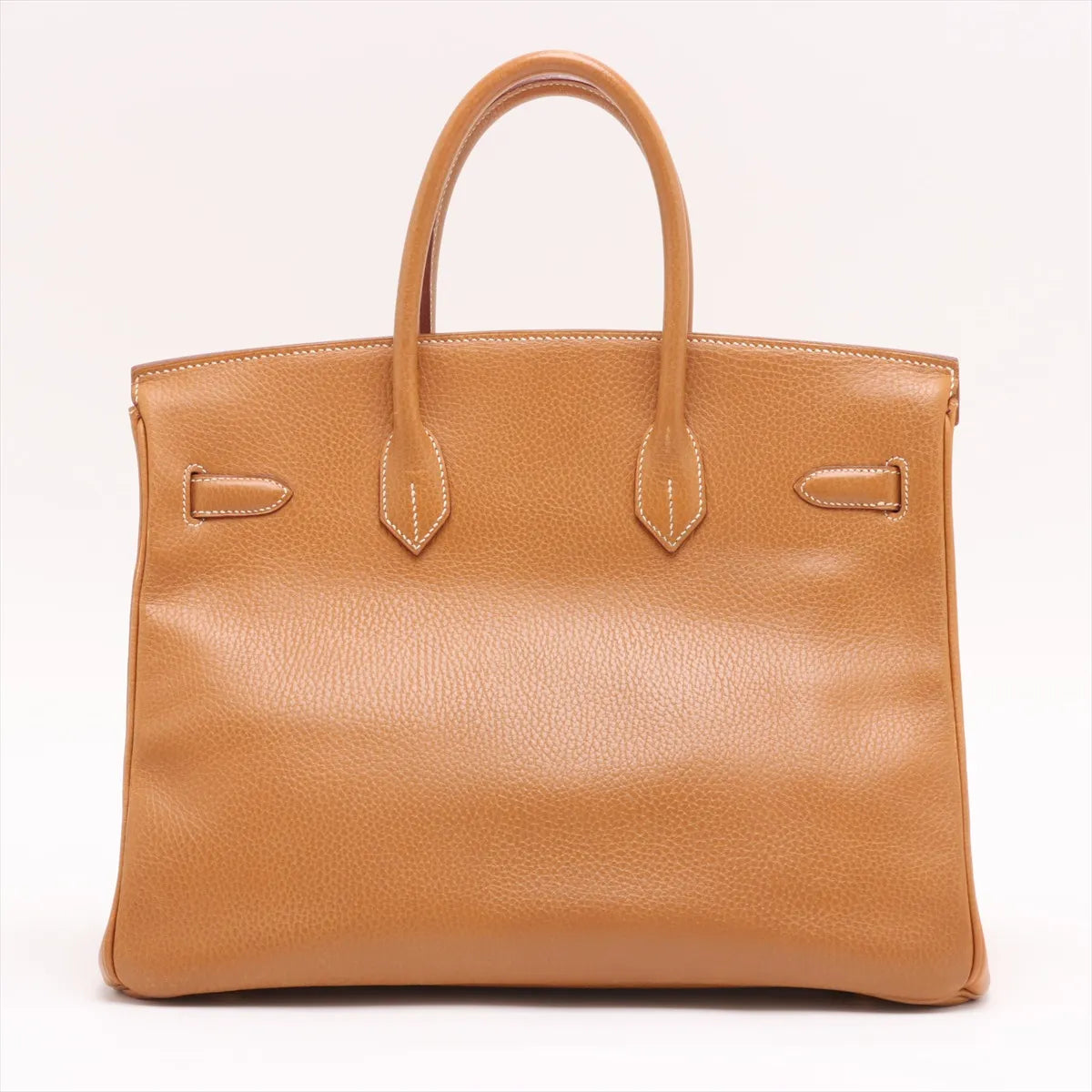 Hermes Birkin 35 Natural Sable  Ardennes Square B Stamp