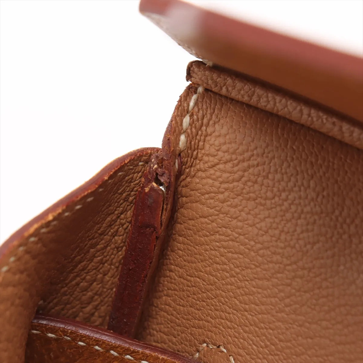 Hermes Birkin 35 Natural Sable  Ardennes Square B Stamp