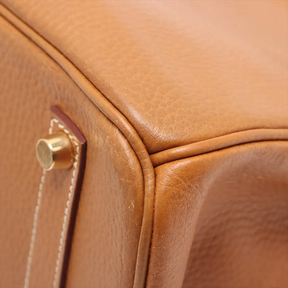 Hermes Birkin 35 Natural Sable  Ardennes Square B Stamp