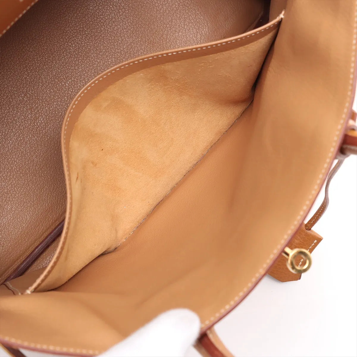 Hermes Birkin 35 Natural Sable  Ardennes Square B Stamp
