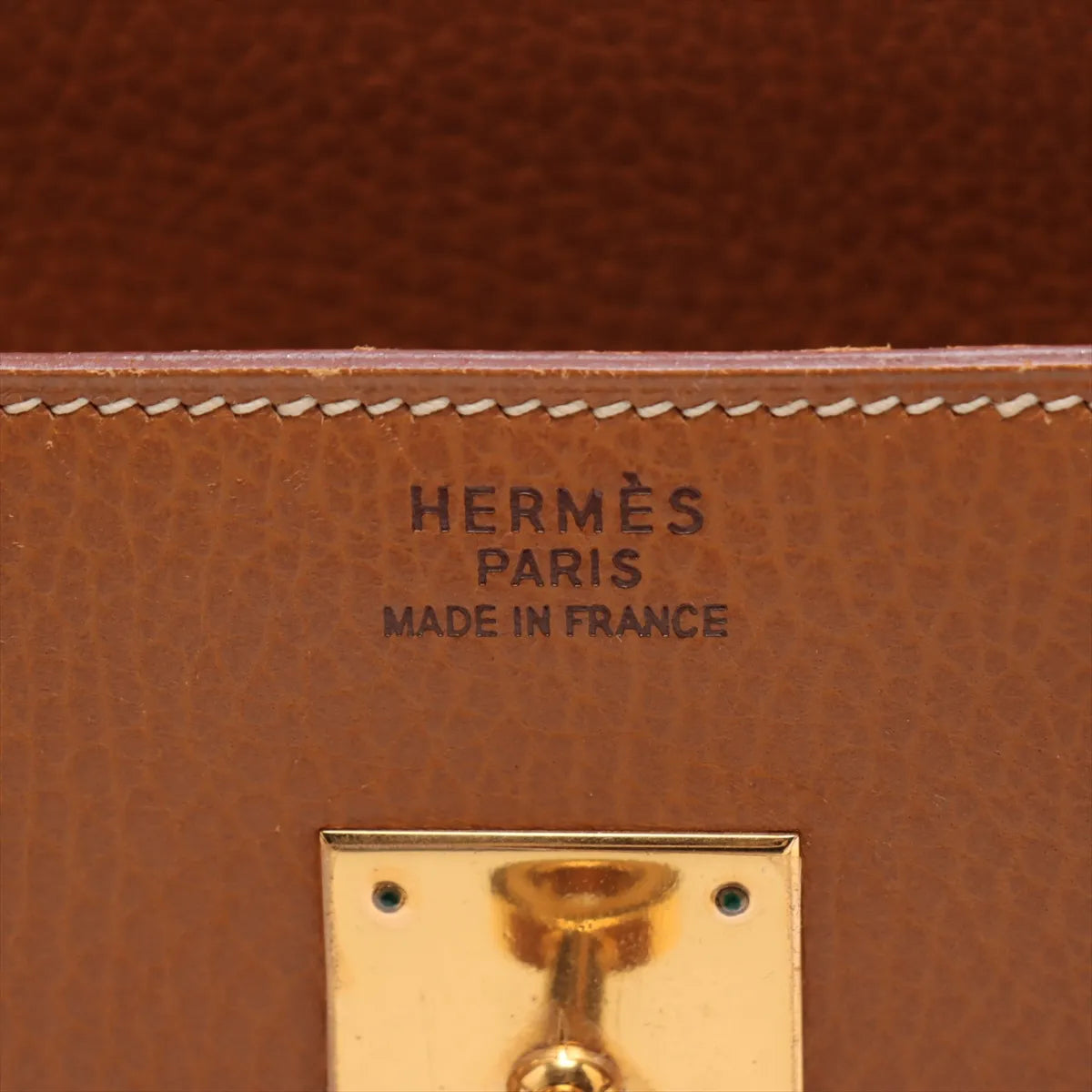 Hermes Birkin 35 Natural Sable  Ardennes Square B Stamp