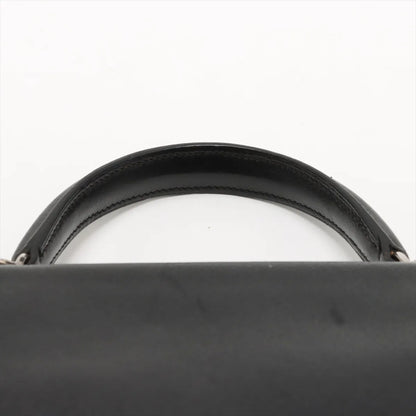 Hermes Kelly 25 Noir Everglain PHW - Stamp J Square