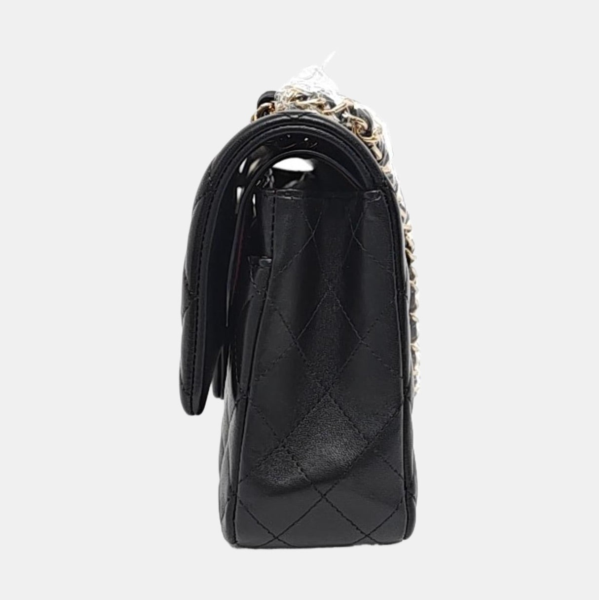 Chanel Timeless Classic Flap Medium Black Lambskin Leather Gold Hardware
