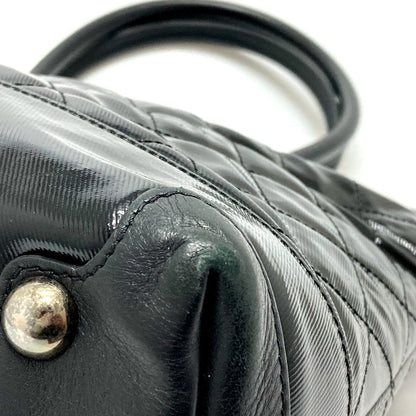 CHANEL Tote Bag Bag Shoulder Semi-Shoulder CC COCO Mark charm Matrasse Enamel / leather black Women