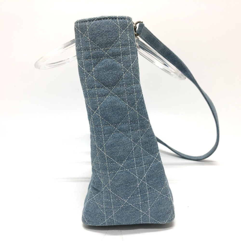Dior Handbag canvas blue Canage Lady Dior Medium Women