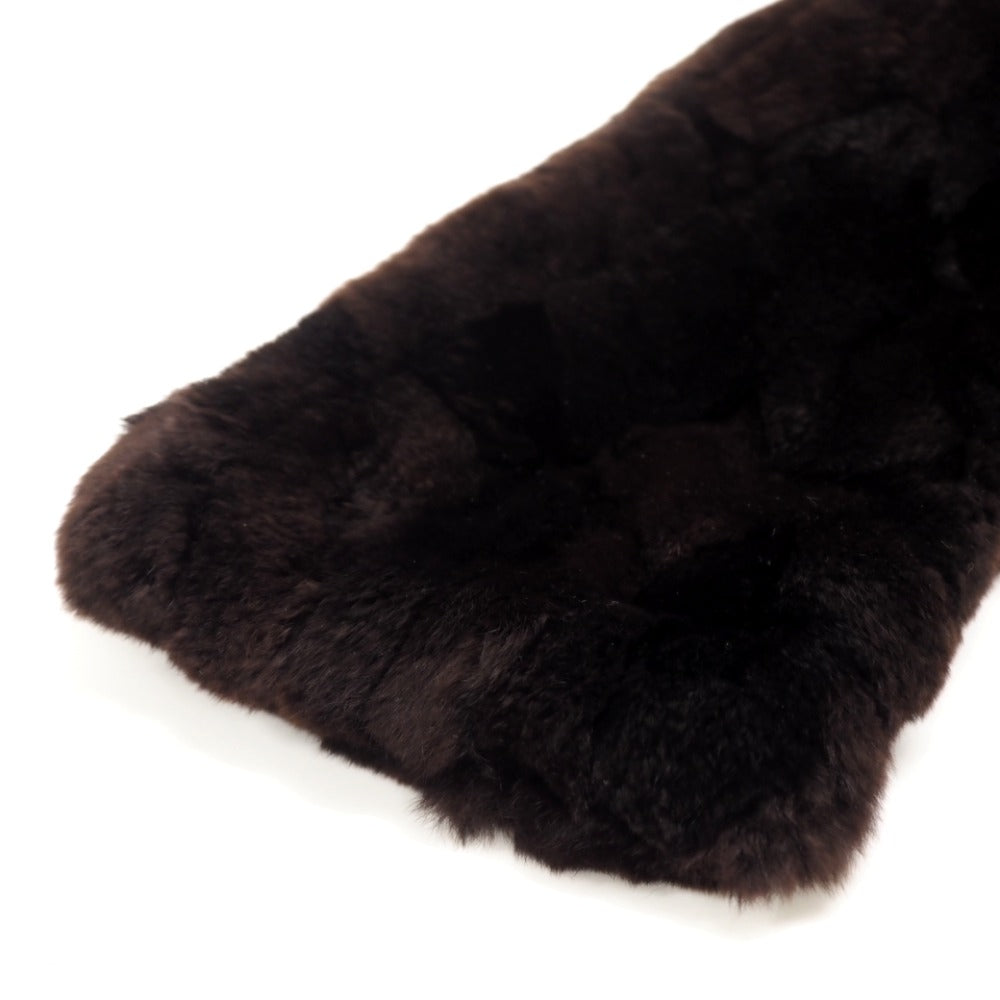 CHANEL Scarf silk Brown Orirag Women