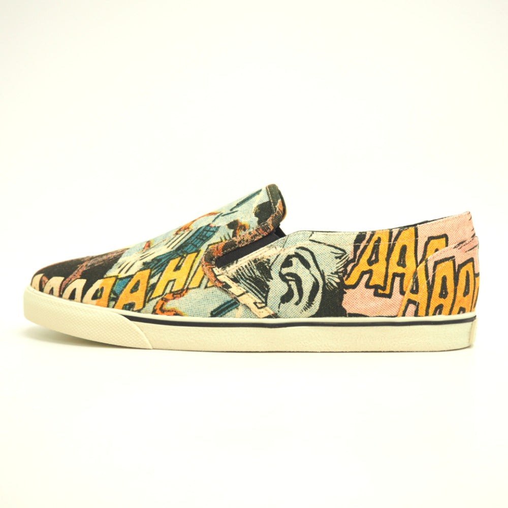 CELINE Slip-on 300B84 Canvas, Leather black Women 38
