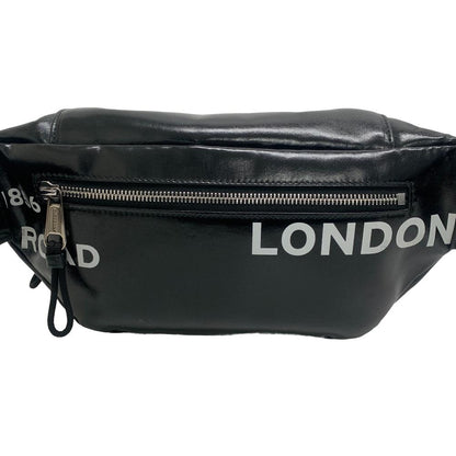 BURBERRY Sling bag Coated canvas black Horse ferry