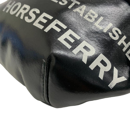 BURBERRY Sling bag Coated canvas black Horse ferry