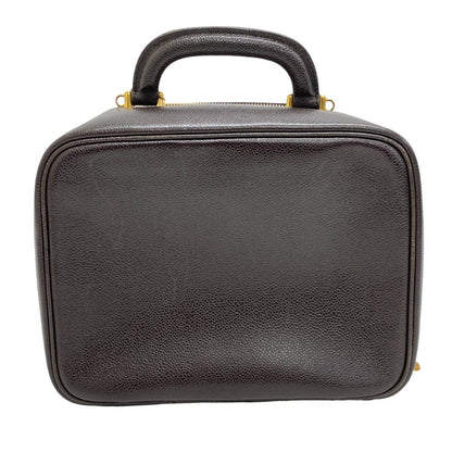 CHANEL Shoulder Bag leather Brown 2way Caviar skin COCO Mark Women