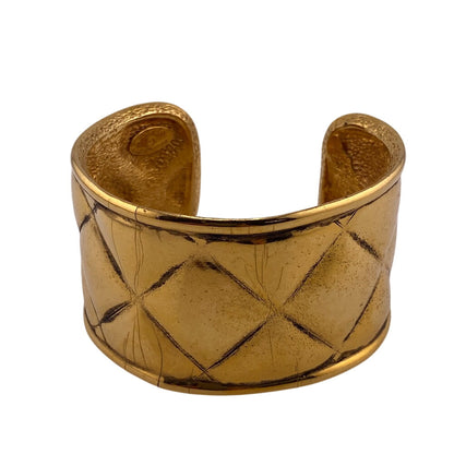 CHANEL Bangle Gold Plated gold Matrasse COCO Mark Women