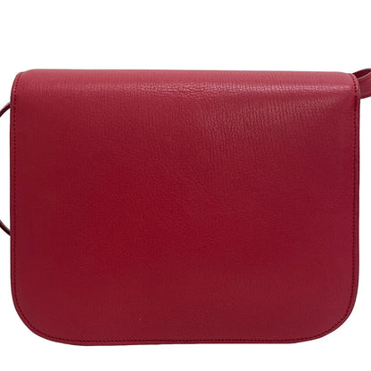CELINE Shoulder Bag leather pink Classic box Women