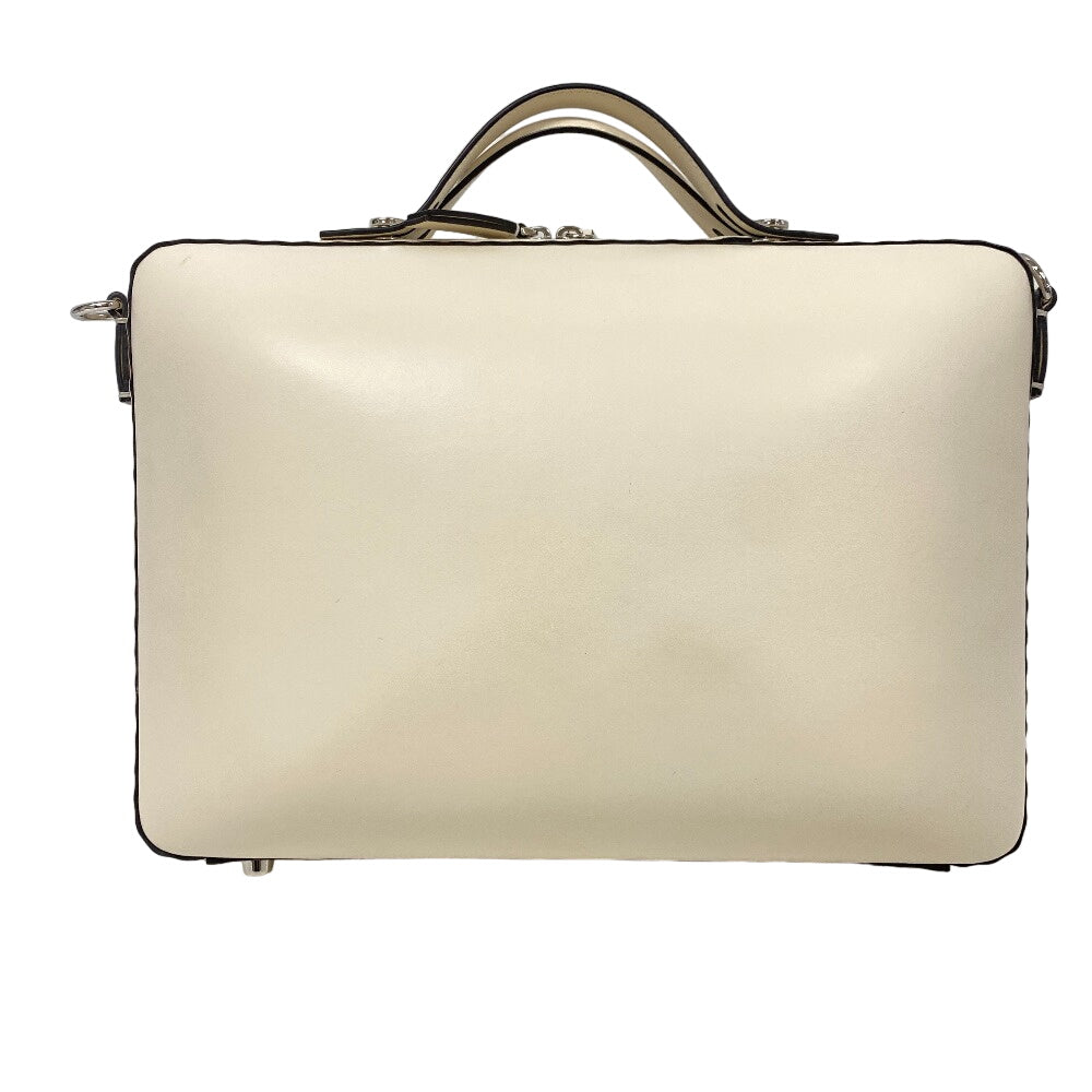 FENDI Handbag 7VV156 leather Ivory suitcase Women