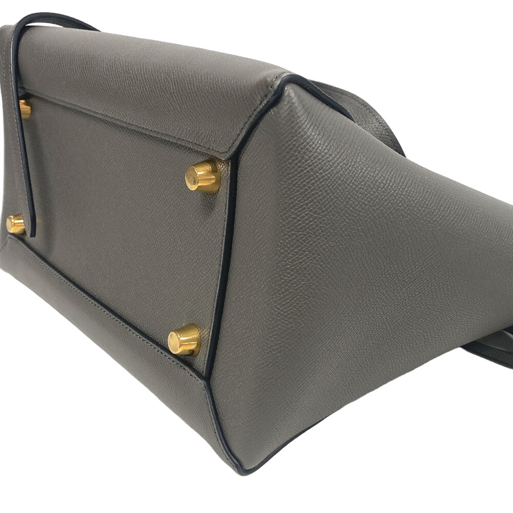 CELINE Handbag leather gray 2WAY Belt bag mini Women