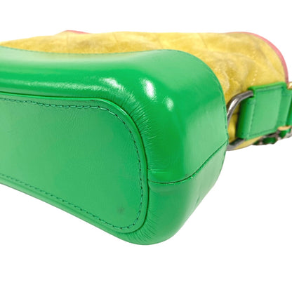 CHANEL Shoulder Bag Suede, Leather yellow ChainShoulder COCO Mark Gabriel de Chanel Women