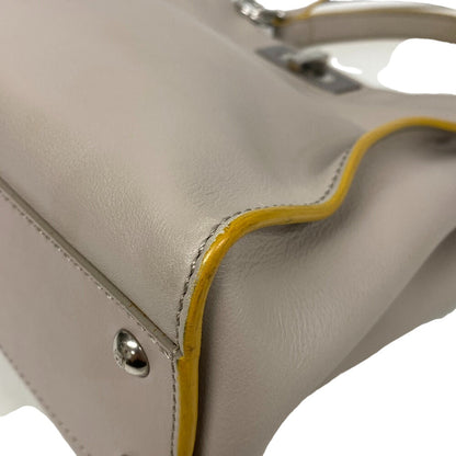 FENDI Handbag 8BN290 leather gray Peekaboo Women