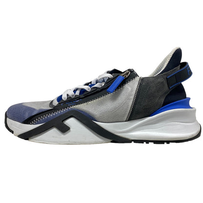 FENDI sneakers Fabric, Leather black flow 9